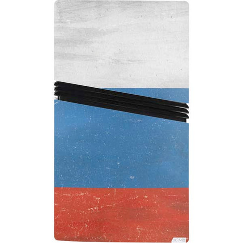 Russian Flag Distressed PS5 Pro Console Skin